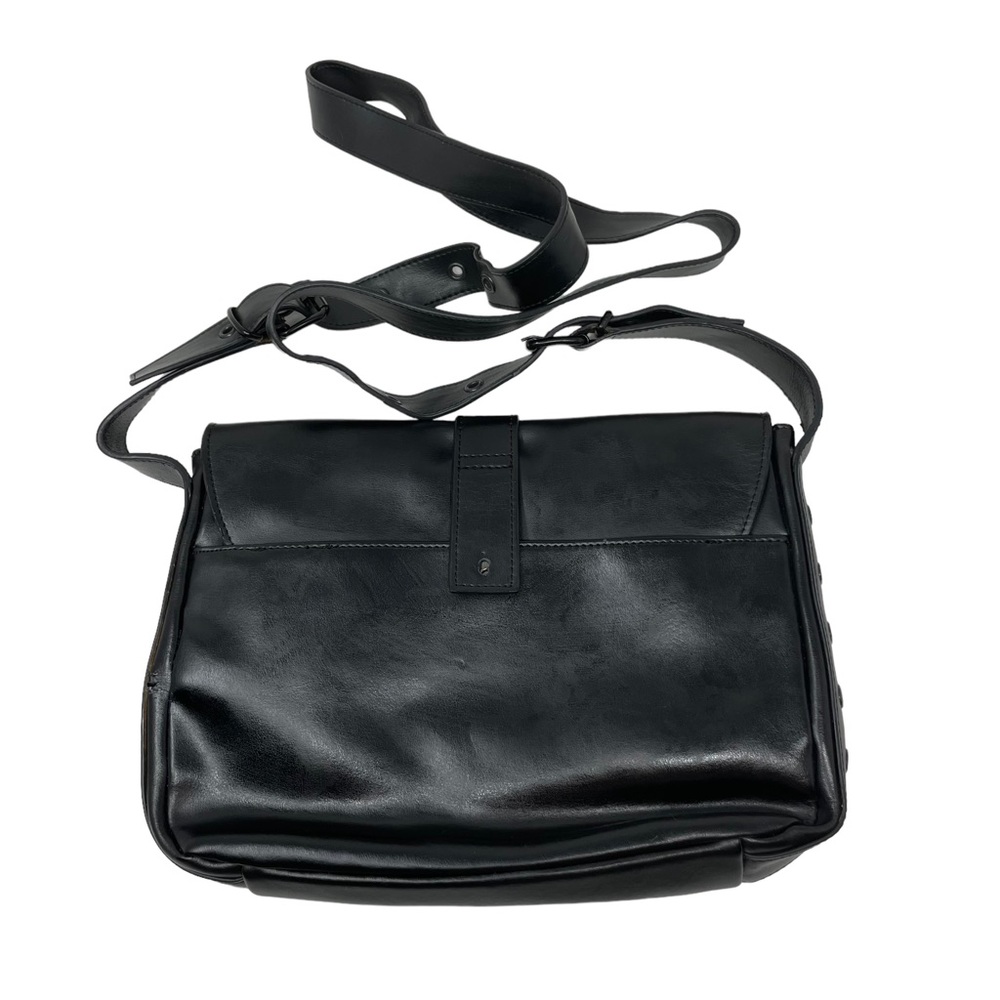GUC Lamarthe Paris Leather Crossbody Black Bag - Picture 2 of 8